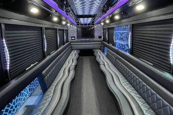 Lincoln Party Bus Interior