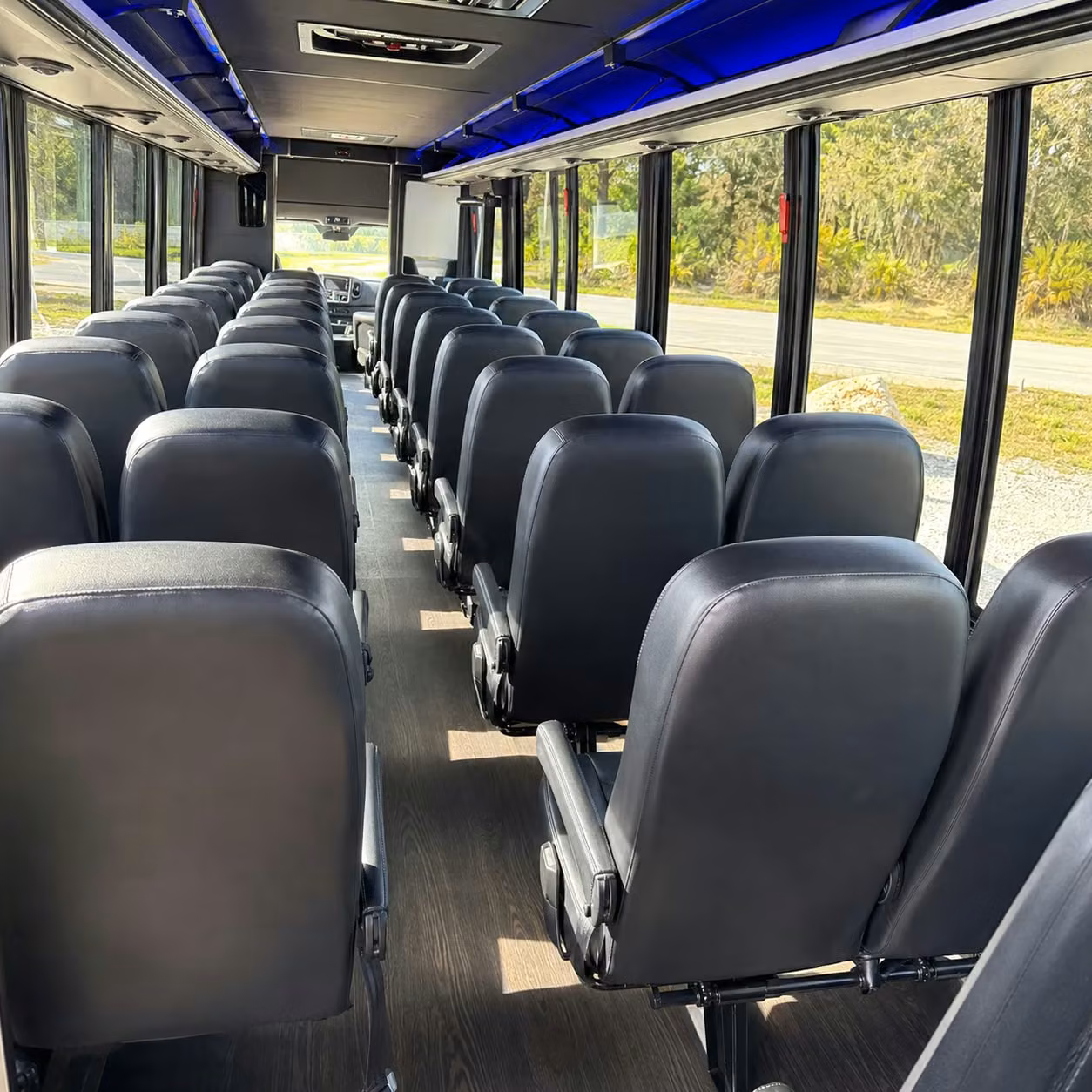 35 passenger minibus interior