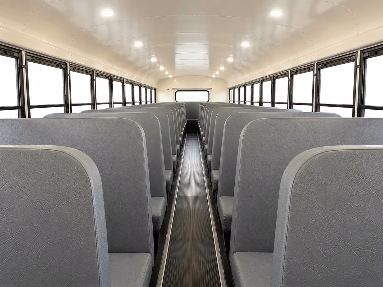school bus inside